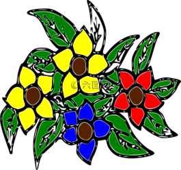 鮮花,花束,春