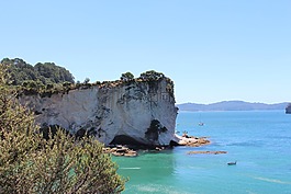 懸崖,水,海