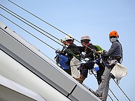 攀登、 下降,繩,安全