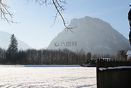 雪,高山,山