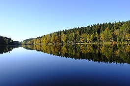湖,水,秋季