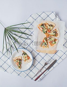 食品,比薩,晚餐