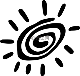 太陽,petroglyph,基元