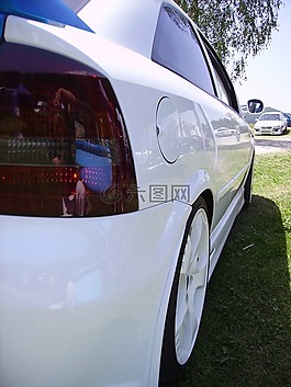 汽車,背光,白