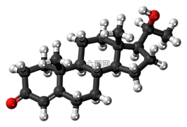 dihydroprogesterone,分子,類固醇