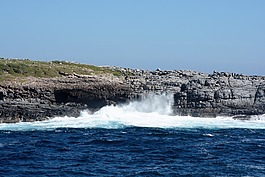 海景,自然,波
