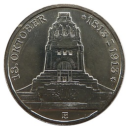 硬币,völkerschlachtdenkmal,钱