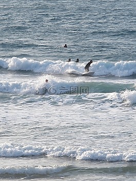 沖浪,海灘,海
