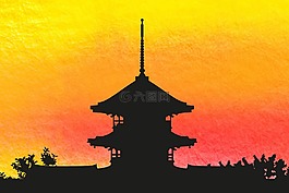 寶塔,引人注目,多層