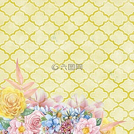 黃色,花,剪貼簿