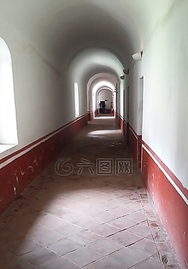 大廳,修道院,白