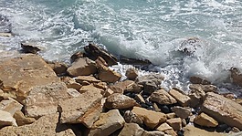 海,自然,波