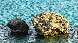 塞浦路斯,konnos海灣,巖