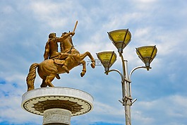 亚历山大大帝,斯科普里,雕像