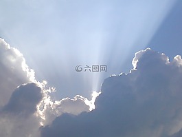 天空,云,藍色