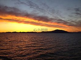 阿拉斯加州,日落,旅行