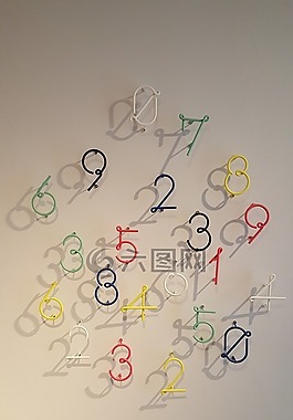數字,時鐘,藝術