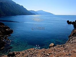 地中海,水,馬洛卡