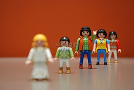 playmobil,男孩,揮舞著