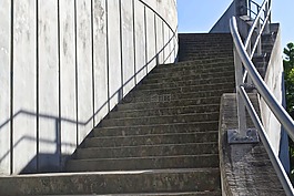 步驟,墻,水泥