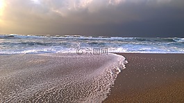 海灘,海洋,砂