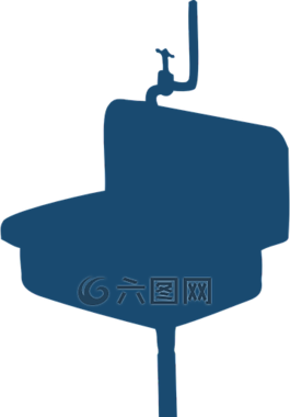 洗臉盆,水龍頭,側(cè)影