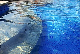 泳池,水,夏天