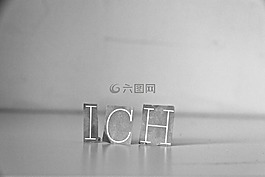 我,信件,黑白色