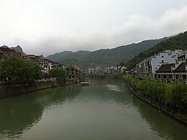 天際線,河兩岸,遠眺