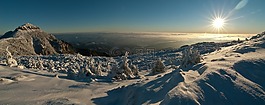 冬天,山,雪