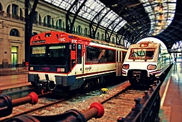 巴塞羅那,火車站,列車