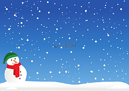 冬天,雪,雪人