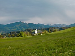 山全景圖,教會,mittelberg
