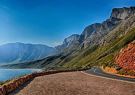 南非,路,山