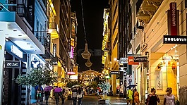 雅典,晚上,夜
