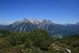 山,徒步旅行,全景