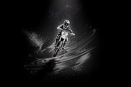 摩托車,快速,速度