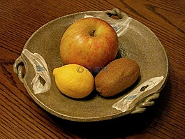 水果,蘋果,檸檬