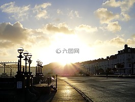 光,海濱長(zhǎng)廊,太陽(yáng)