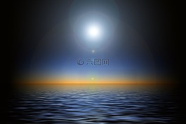 日落,太陽,橙