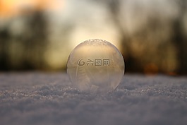 泡沫,雪,肥皂泡沫