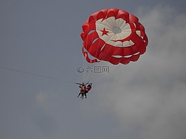 降落傘,水上運(yùn)動(dòng),天空