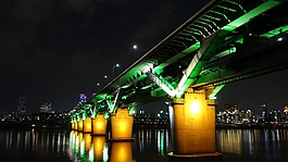 夜景,橋,漢城