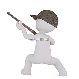 白人男性,3d模型,孤立