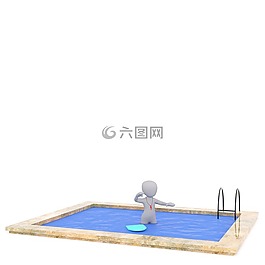 白人男性,3d模型,孤立