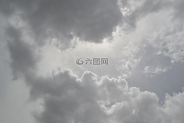 云,灰色的天空,天堂