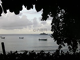 船,灣,風(fēng)景