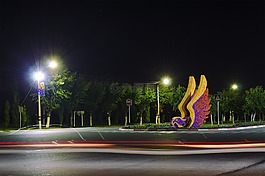 夜,街,城市