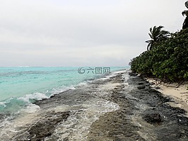 海灘,馬爾代夫,海洋