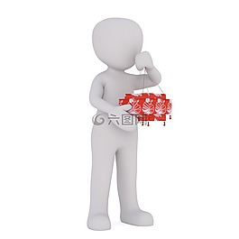 白人男性,3d模型,孤立